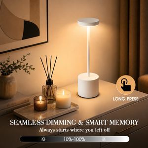 Wholesale Cordless Led Desk Lamps Wireless Rechargeable <b>Touch</b> Dimming Portable Bar Restaurant <b>Lights</b> Modern Table Lamp - Product Image 5
