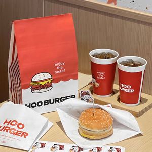 Customized Logo Printing Eco-Friendly White Paper Takeaway Packaging Bags with Handles for Restaurants Cafes Food Delivery - Product Image 3