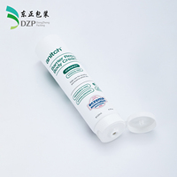 Tube cosmétique vide en PE de 40 mm avec bouchon à clapet blanc, impression de logo personnalisée pour crème corporelle, vente en gros
