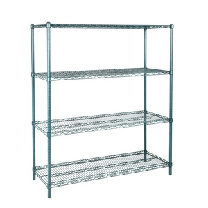 OEM <span class=keywords><strong>NSF</strong></span> Phê Duyệt 3 4 5 Tier Thương Mại Nhà Bếp Lưu Trữ Flat Rack Chống Vi Khuẩn Epoxy Dây Kệ Kệ Với Bánh Xe - Product Image 1