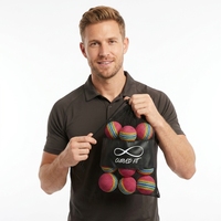 Sac à cordon OEM personnalisé de haute qualité pour balles de golf, en tissu maille polyester, avec impression de logo et de taille, pour usage domestique