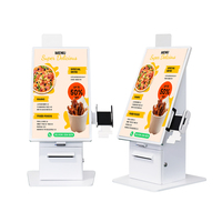 TouchWo Monitor de 22 Pulgadas 1920x1080 con Sistema de Pago Android 11 SDK, Kiosco de Autoservicio, Kiosco de Hotel para Check-in, de Pie, 128GB