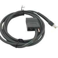 Nuevo Cable Serial RJ45 a DB9 Hembra RS232 USB Symbol LS2208 RS232 Blindado Trenzado DS2208 para Escáner de Código de Barras, 6.5 pies (2m)