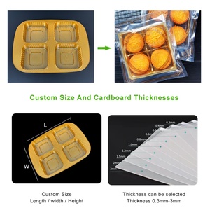 Customized PET <b>Plastic</b> <b>Packaging</b> Moon Cake Biscuit Box Vacuum Formed Blister Tray OEM/ODM Fast CAD Sample Custom Color Made - Product Image 2