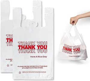 Bolsa de Plástico para Camisetas con Estampado en Caliente, Resistente a la Humedad, con Asa Larga para Uso en Supermercados - Product Image 6
