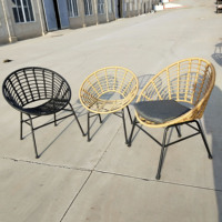 Chaise en Rotin Antique Chaise de Style Français Chaise en Bois Tufté Rembourrée Canne Meubles de Style Victorien Fabriqués en Indonésie