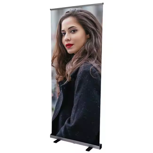 Roll up Publicidad Banner Stand Rollup Standee Aluminio Roll Screen Stand Banners retráctiles - Product Image 3