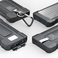 Nouvelles idées de produits 2026, batterie externe portable réelle de 8000 mAh, banque d'alimentation solaire avec lampe torche LED, grande capacité