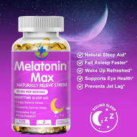 Ausreson Complément Alimentaire Marque Blanche Mélatonine Sans Sucre Gélules Molles 5mg Sommeil Végétalien Vente en Gros Personnalisé Gélules Molles de Mélatonine