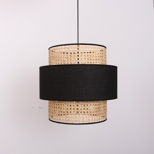 Candelabro de tela negra con diseño de granja Material de Bambú - Product Image 3