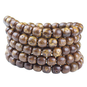 Bodhi Seed <b>Bracelet</b> 108 Beads Black Gold Tiger Skin Hainan Material Religious Ceremony Unisex Jewelry - Product Image 4