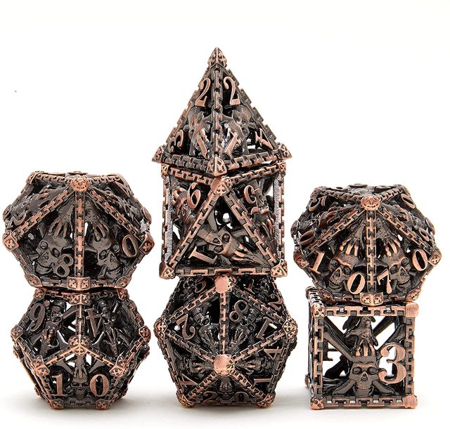 DIY Acrylic Hollow Carving Custom Made Rpg Retro Dices No Painting