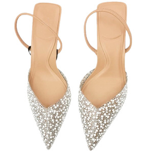 Nouvelles Chaussures d'été pour Femmes : Talons Hauts Élégants Style Fée avec Perles, Idéales pour une Princesse Raffinée et une allure Impeccable - Product Image 1