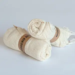 Conjunto de bolsas de compras de algodón, merchandising sostenible - Product Image 2