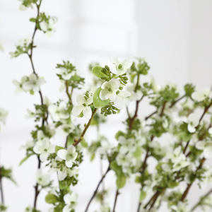 Rama Larga con Hojas, Flores Artificiales, <span class=keywords><strong>Flor</strong></span> de Spiraea Artificial para Decoración Floral del Hogar, Centro de Mesa para Bodas, Guirnalda, Arco - Product Image 3