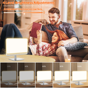 Lampe anti-stress à lumière du jour 10000 Lux, simule la lumière du soleil, énergie naturelle, soulagement du stress, lampe de voyage, alimentation électrique DC - Product Image 6