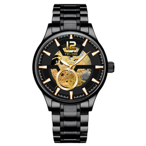 Montre pour homme, étanche, bracelet en acier, montre tendance, montre automatique mécanique - Product Image 2