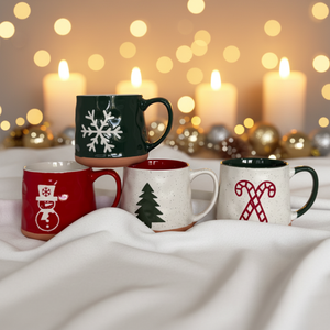 Taza de Café de Porcelana Navideña de Gran Capacidad a Precio de Fábrica, Regalo Empresarial, Reutilizable, Apta para Alimentos, Apta para Lavavajillas y Microondas, con Dibujos Animados - Product Image 1