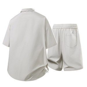 Conjunto de Camiseta Polo de Manga Corta y Pantalones Cortos con Bloques de Color al por Mayor, Conjunto de 2 Piezas Personalizado de Fábrica para Hombre - Product Image 5