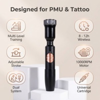 Machine à tatouer sans fil Naturaless à course réglable |   Appareil PMU professionnel pour sourcils, lèvres et tatouages