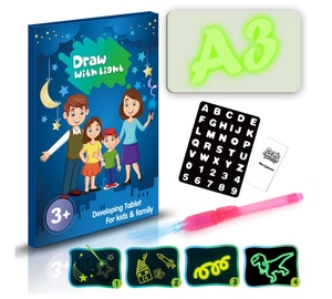 Divertido tablero <span class=keywords><strong>de</strong></span> <span class=keywords><strong>dibujo</strong></span> magnético que brilla en la oscuridad con luz-Tableta <span class=keywords><strong>de</strong></span> <span class=keywords><strong>dibujo</strong></span>, tableta <span class=keywords><strong>de</strong></span> escritura LCD para niños-Bloc <span class=keywords><strong>de</strong></span> <span class=keywords><strong>dibujo</strong></span> para niños y el mejor Gif - Product Image 2