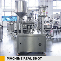 Machine de remplissage et de bouchage automatique pour sachets à bec verseur, sachets préformés, doypacks, pour jus de pulpe, pudding, gelée végétale