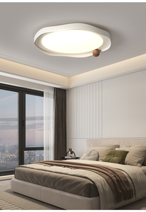 Lámpara Colgante Cuadrada Moderna de Madera, Acabado Blanco, LED 6000K, Luz Diurna, Espectro Completo, CRI 90, Garantía de 3 Años, Tamaño Grande, Regulable - Product Image 6