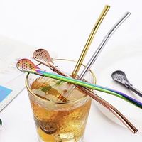 Filtre à paille en acier inoxydable lavable, filtre tubulaire fait main pour Yerba Maté, outil de boisson pratique et pratique, accessoires de bar