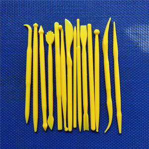 14PCS mini nhựa điêu khắc công cụ thiết lập bánh mô hình <span class=keywords><strong>fondant</strong></span> đất sét cắt khắc bút khuôn công cụ khuôn Bánh Khắc Kit - Product Image 4