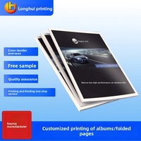 Brochures promotionnelles d'entreprise imprimées en offset, présentations d'entreprise, albums illustrés avec reliure cousue, portefeuilles illustrés, albums couchés