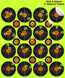 Tiro al blanco <span class=keywords><strong>de</strong></span> 2 pulgadas adhesivo y salpicaduras reactiva-<span class=keywords><strong>Rifle</strong></span> pistola BB arma pistola <span class=keywords><strong>de</strong></span> pellets - Product Image 2