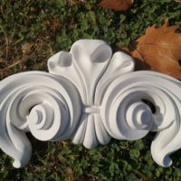 Polyuréthane Onlays Pu Appliques Décoration Murale Pu Sculpté Coin Moulage Onlay Sculpture Appliques pour La Décoration En Gros
