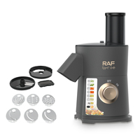 RAF R.8804 Elektrische Groentensnijder 700W 8 in 1 Voedselverwerker Vierbladige keukenmachine met groot kaliber Hoge efficiëntie
