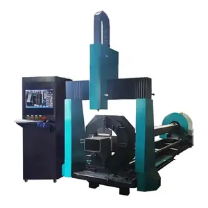 Benzersiz cnc 1kw-6kw I profil H kiriş Fiber lazer kesim makinesi satılık Metal paslanmaz çelik boru için