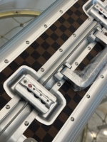 Maleta de Lujo de Aluminio con Ruedas Universales de 20/24 Pulgadas, Juego de Equipaje de Mano, Maleta con Ruedas Resistente a Arañazos, Bolsas de Viaje
