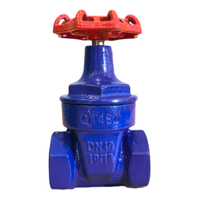 Vanne à guillotine en fonte ductile à joint souple, manuelle, pour le contrôle de l'eau, DN50 PN16, certifiée ISO9001