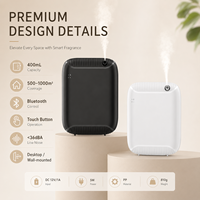 Diffuseur d'arômes sans eau contrôlé par application, 400 ml, écran LCD, diffuseur d'air intelligent sans fil, machine électrique pour rafraîchir l'air du bureau et de la maison
