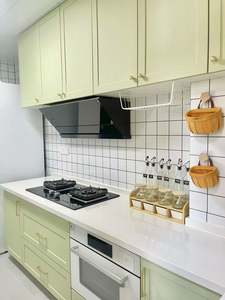 Les usines de conception d'armoire de haute qualité offrent des armoires de cuisine de stockage de style coloré sans cadre clair. - Product Image 6