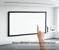 Écran tactile infrarouge YINGTOUCH de 75 pouces avec prise en charge d'Android/Linux, format 16:9, interface USB pour usage professionnel