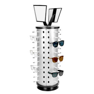 360-Grad-Drehung Sonnenbrillen Display Rack Square Tabletop Stand für langlebige Aluminium legierung und Kunststoff für Store Display - Product Image 1