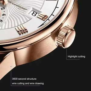 New Fashion Date <span class=keywords><strong>Quartz</strong></span> Men orologi Luxury Leather bands Clock Chronograph <span class=keywords><strong>Sport</strong></span> Mens orologio da polso impermeabile Relogio Masculino - Product Image 4