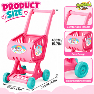 Juego de Muñecas Sunseed de 12 Pulgadas para Niñas, Juego de Imitación con Carrito de Compras y Accesorios para Alimentar, para Niñas Pequeñas - Product Image 5
