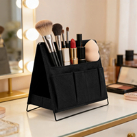 Organisateur de bureau multi-niveaux en tissu, support pliable pour documents, plateau de bureau, trieur de courrier en polyester personnalisé