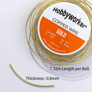 XuQian銅クラフトワイヤージュエリービーズワイヤーDIYジュエリーアクセサリーファインド用品ターニッシュ耐性銅ワイヤー - Product Image 3