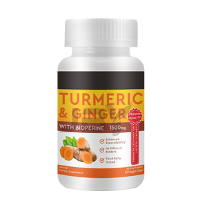 Kurkuma <span class=keywords><strong>Capsules</strong></span> Biologisch Vegan Kurkuma & Gember <span class=keywords><strong>Capsules</strong></span> met Kurkuma Extract voor Gewrichtsondersteuning - Product Image 1