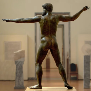 Famosa <span class=keywords><strong>Escultura</strong></span> de Cobre, <span class=keywords><strong>Escultura</strong></span> <span class=keywords><strong>Griega</strong></span>, Artesanía en Metal, Estatua de Bronce de <span class=keywords><strong>Zeus</strong></span> - Product Image 1