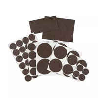 Kuliwei Patins en feutre adhésifs personnalisables blancs, marron, noirs pour protection de meubles