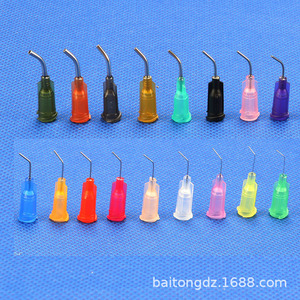 Multi-Tube 45 Degree Bent Dispensing Needle 16-27G Stainless Steel Thread Precision Tip Tape Dispenser - Product Image 4
