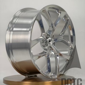 Jantes forgées <span class=keywords><strong>DATC</strong></span> 19-22 pouces à 5 branches, entraxes décalées 5x112 5x120 5x127, chromées pour Cadillac Escalade Chevy Tahoe - Product Image 3