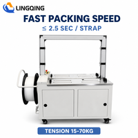 Machine de cerclage entièrement automatique G003 pour cartons, bande PP, cycle de 2,5 secondes pour entrepôt